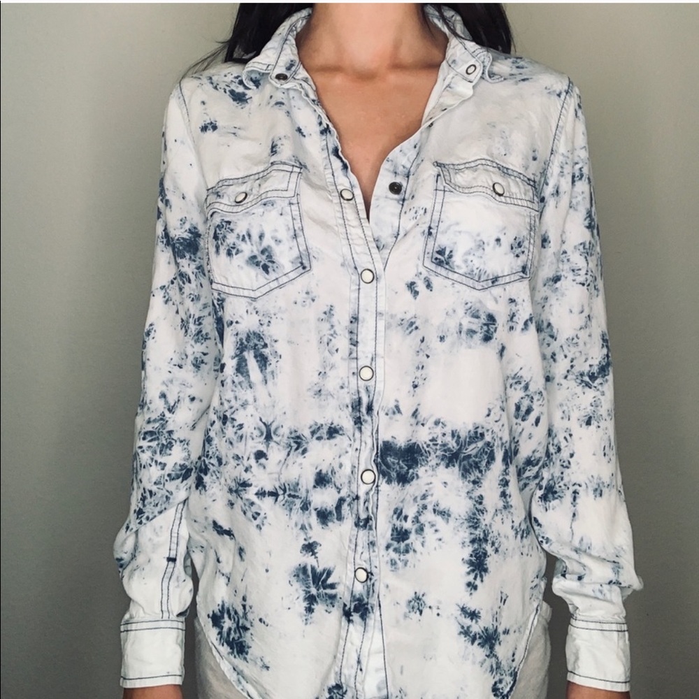 X-SMALL Acid wash denim